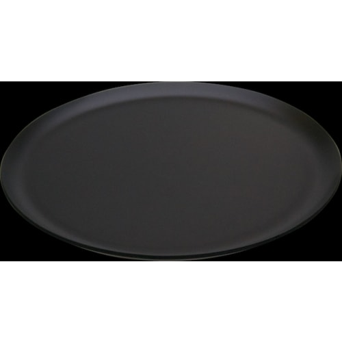 Glamour Line Round Leatherette Tray, Black